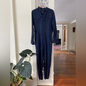 Custom Linen Jumpsuit in Medium
